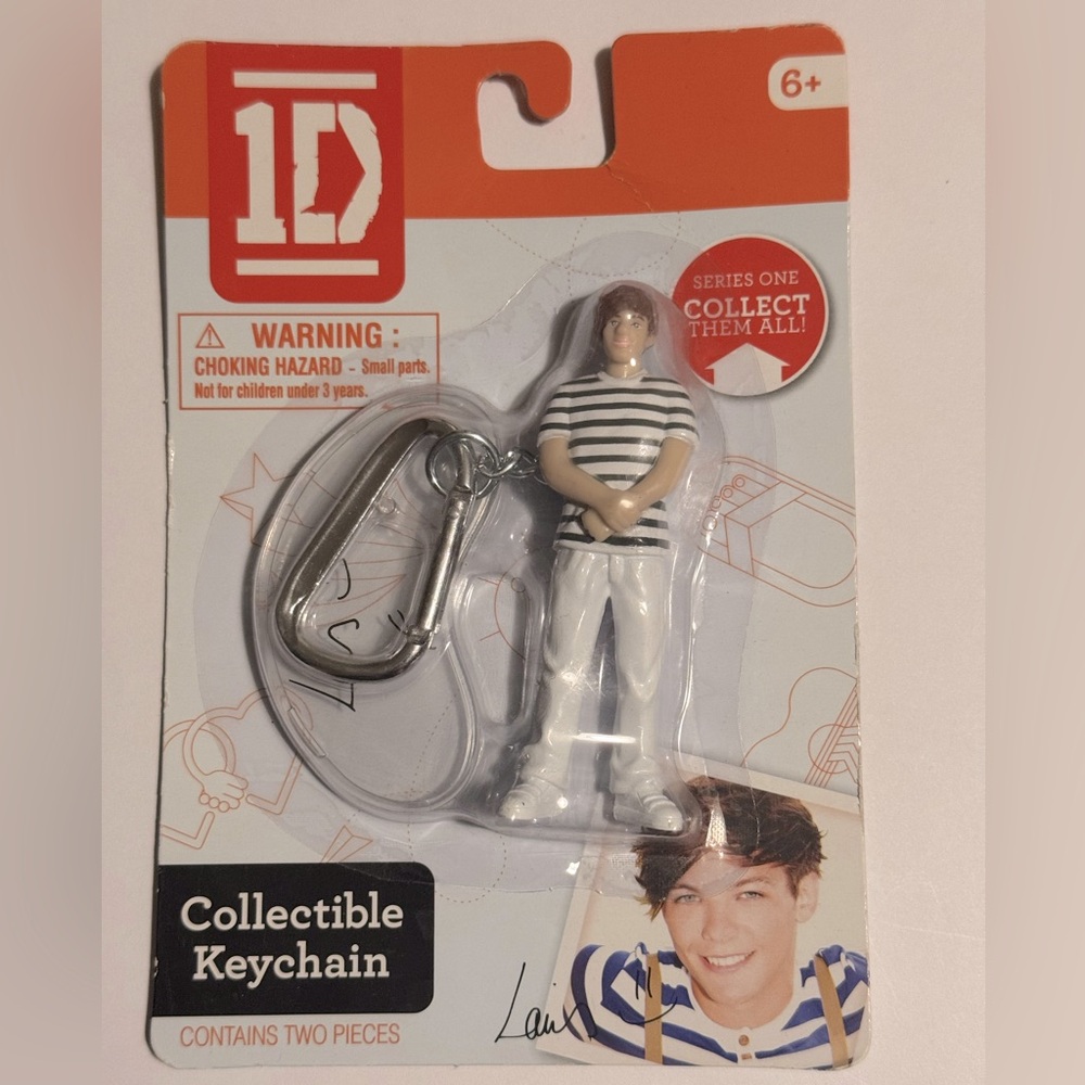One Direction Louis Collectible Keychain Series 1 With Carabiner 1D Rare, new